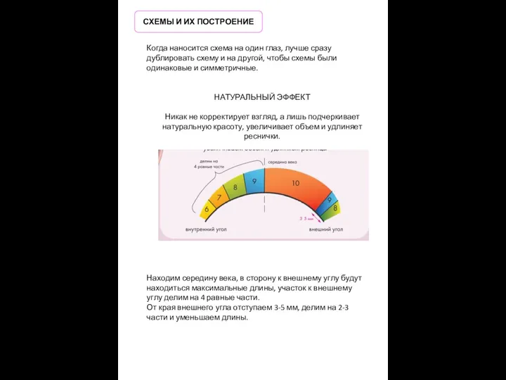 СХЕМЫ И ИХ ПОСТРОЕНИЕ Когда наносится схема на один глаз, лучше сразу