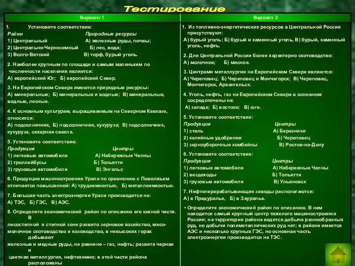 Тестирование