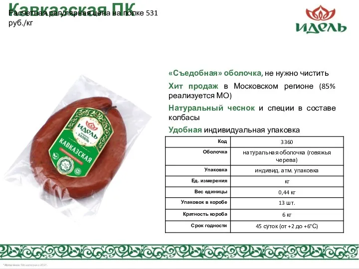 Кавказская ПК «Съедобная» оболочка, не нужно чистить Хит продаж в Московском регионе