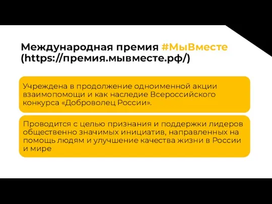 Международная премия #МыВместе (https://премия.мывместе.рф/)