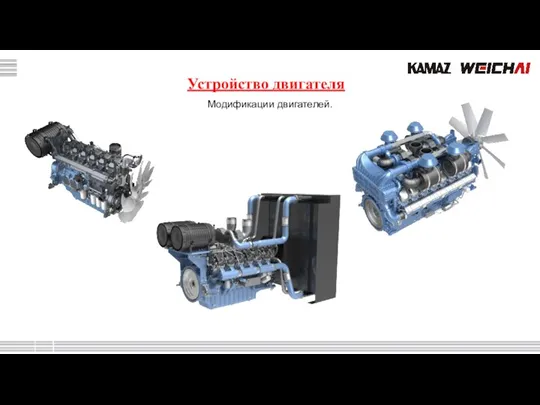 Устройство двигателя Модификации двигателей.