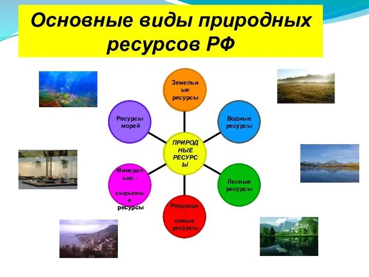 Основные виды природных ресурсов РФ