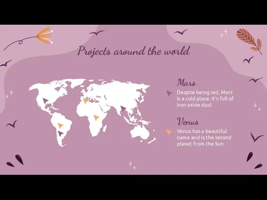 Projects around the world Venus Venus has a beautiful name and is