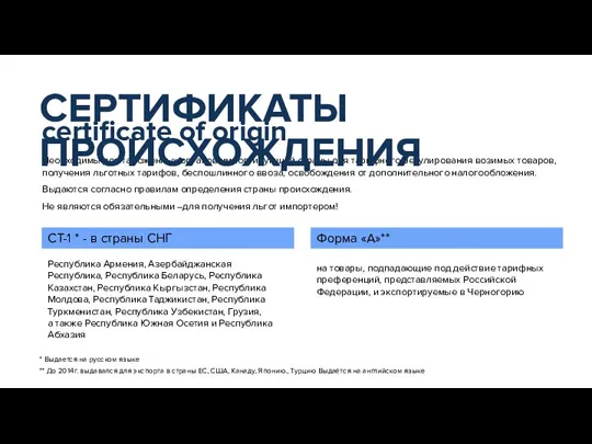 СТ-1 * - в страны СНГ Республика Армения, Азербайджанская Республика, Республика Беларусь,