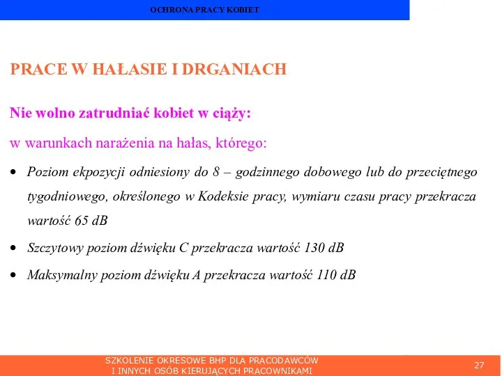 SZKOLENIE OKRESOWE BHP DLA PRACODAWCÓW I INNYCH OSÓB KIERUJĄCYCH PRACOWNIKAMI OCHRONA PRACY