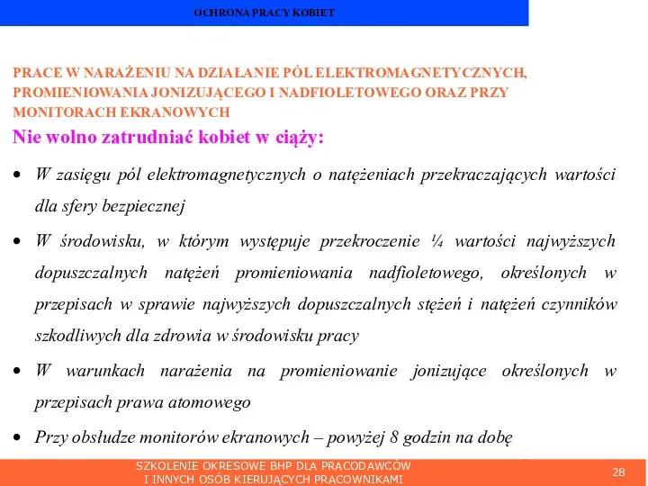 SZKOLENIE OKRESOWE BHP DLA PRACODAWCÓW I INNYCH OSÓB KIERUJĄCYCH PRACOWNIKAMI OCHRONA PRACY