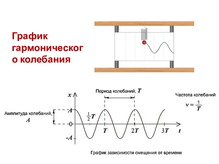 График гармонического колебания