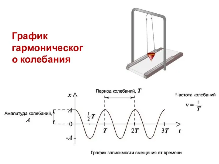 График гармонического колебания