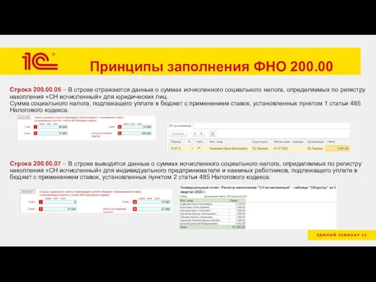 Принципы заполнения ФНО 200.00 Строка 200.00.05 – В строке отражаются данные о