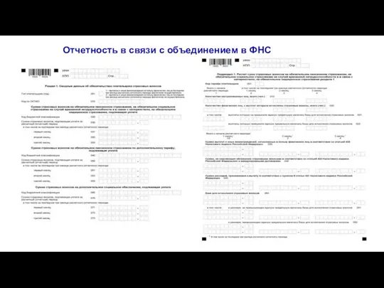 Отчетность в связи с объединением в ФНС