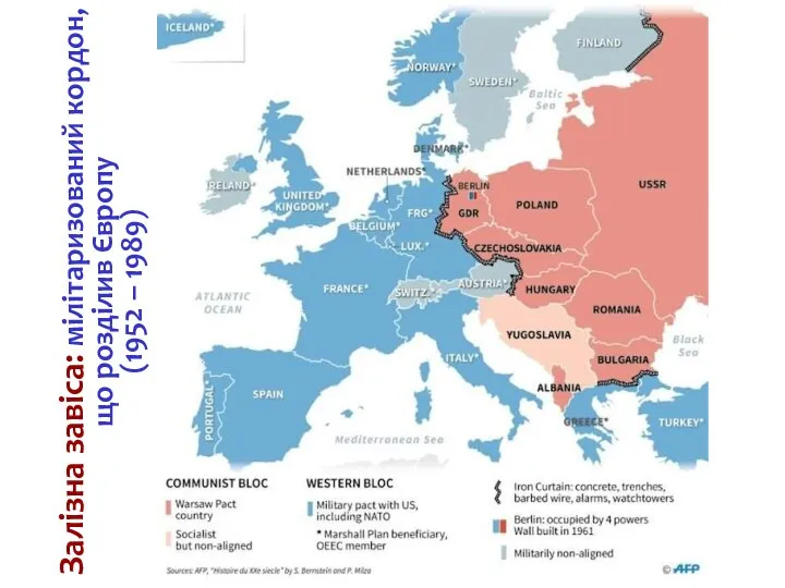Залізна завіса: мілітаризований кордон, що розділив Європу (1952 – 1989)