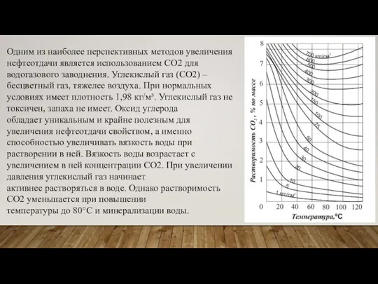 Одним из наиболее перспективных методов увеличения нефтеотдачи является использованием CO2 для водогазового