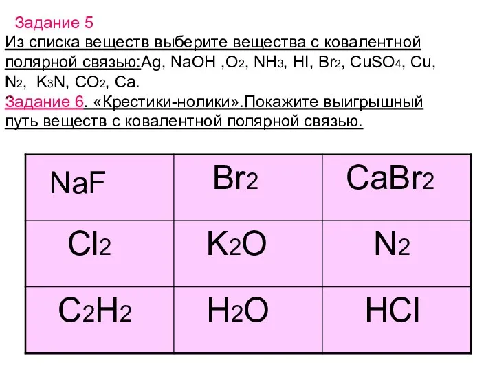 Из списка веществ выберите вещества с ковалентной полярной связью:Ag, NaOH ,O2, NH3,