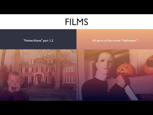 FILMS "Home Alone" part 1,2 All parts of the movie "Halloween"