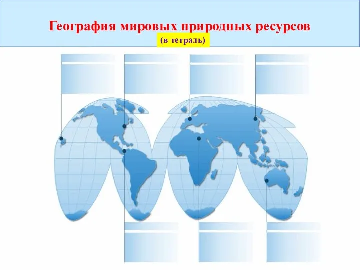 География мировых природных ресурсов (в тетрадь)