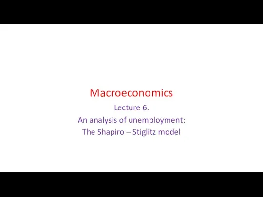 Macroeconomics 6