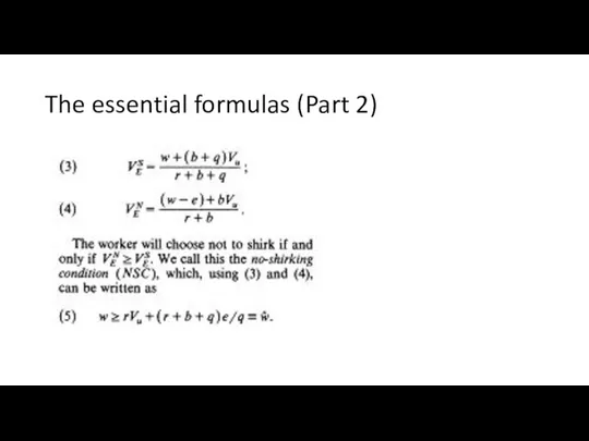 The essential formulas (Part 2)