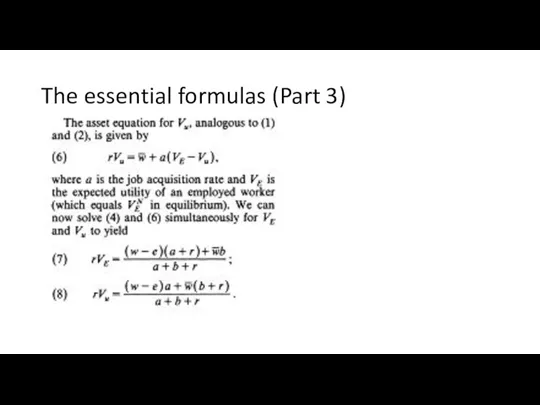 The essential formulas (Part 3)