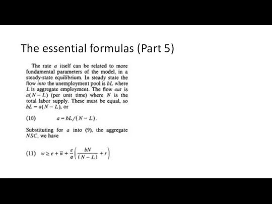 The essential formulas (Part 5)