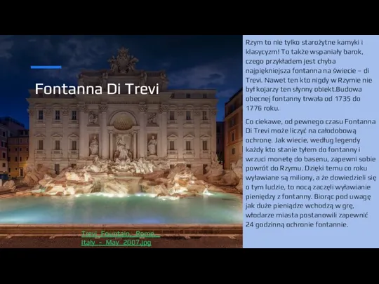 Fontanna Di Trevi Rzym to nie tylko starożytne kamyki i klasycyzm! To