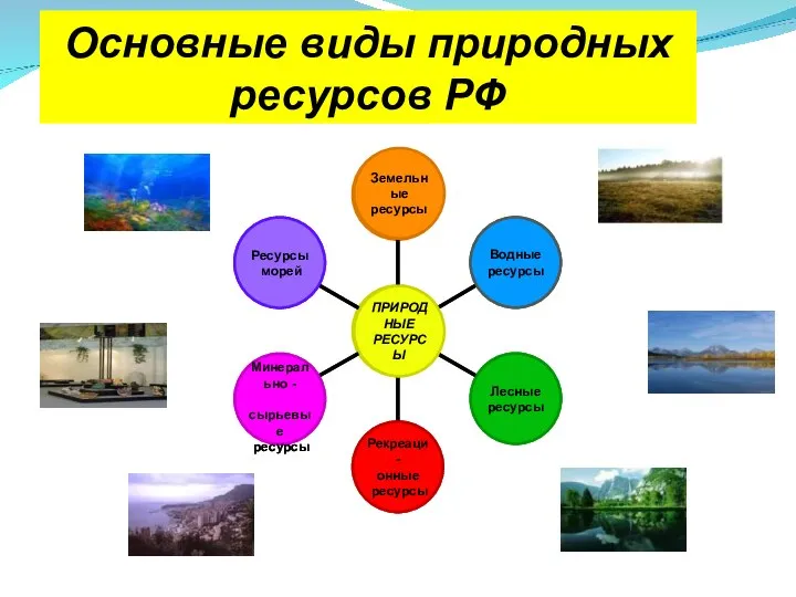 Основные виды природных ресурсов РФ