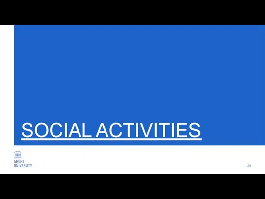 SOCIAL ACTIVITIES