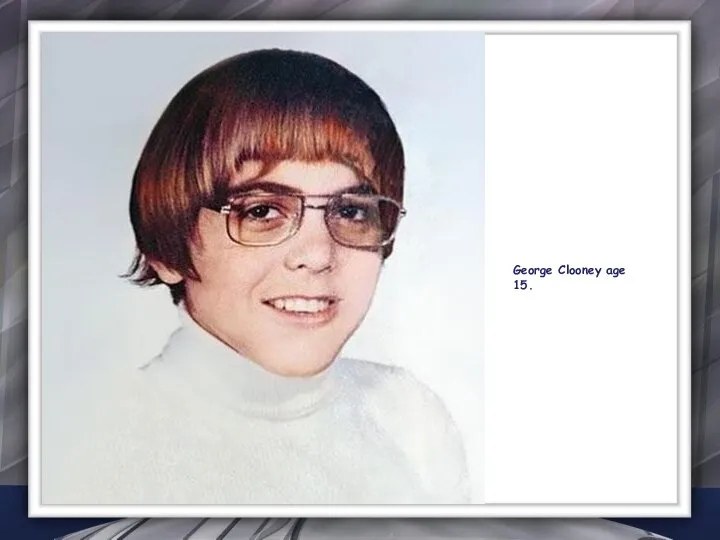 George Clooney age 15.