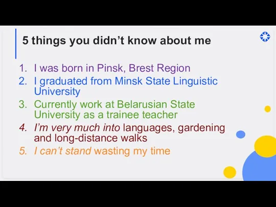 5 things you didn’t know about me I was born in Pinsk,