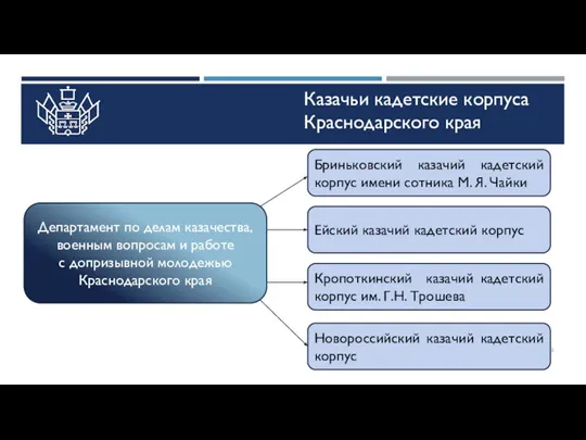 Казачьи кадетские корпуса Краснодарского края Бриньковский казачий кадетский корпус имени сотника М.