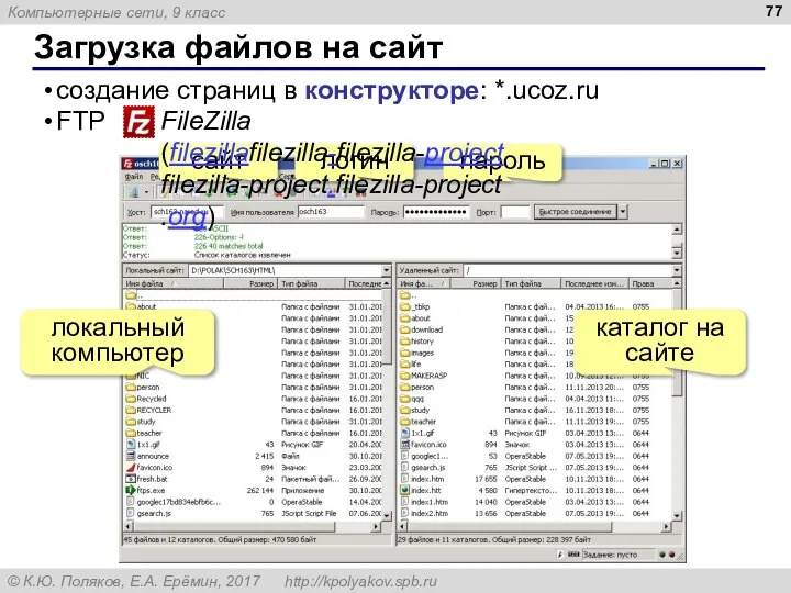 Загрузка файлов на сайт создание страниц в конструкторе: *.ucoz.ru FTP локальный компьютер