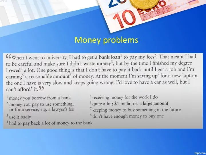 Money problems