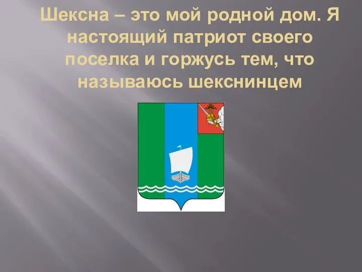 Шексна – это мой родной дом. Я настоящий патриот своего поселка и