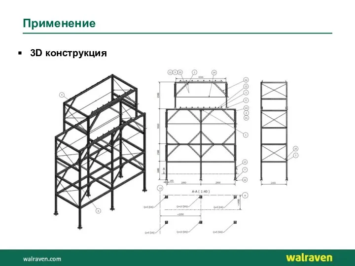 Применение 3D конструкция