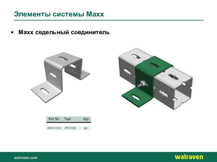 Элементы системы Maxx Maxx седельный соединитель