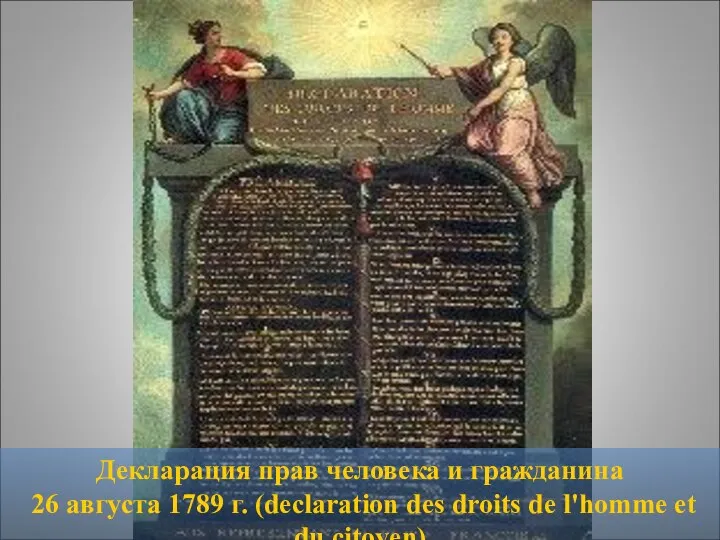 Декларация прав человека и гражданина 26 августа 1789 г. (declaration des droits
