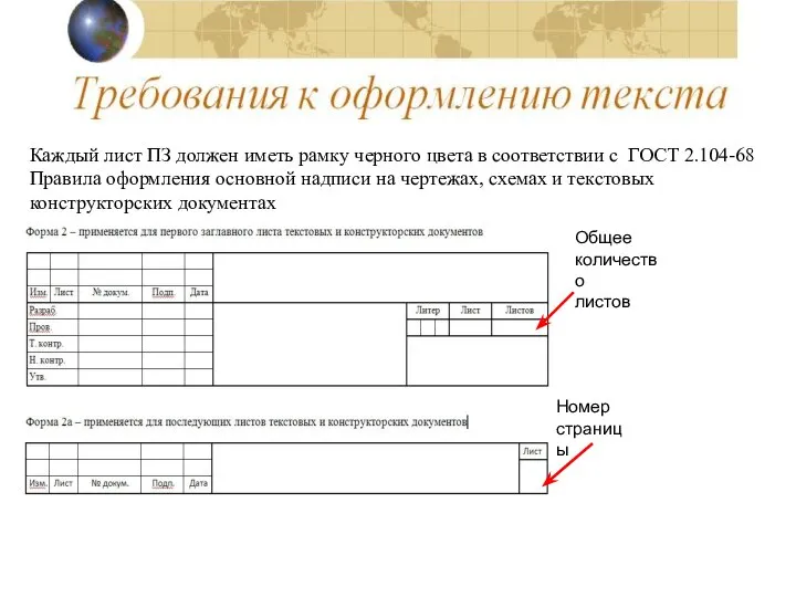 Каждый лист ПЗ должен иметь рамку черного цвета в соответствии с ГОСТ