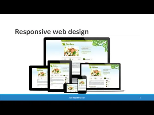 Responsive web design QODIRBEK MAXAROV