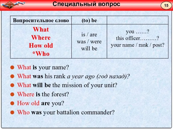 What is your name? What was his rank a year ago (год