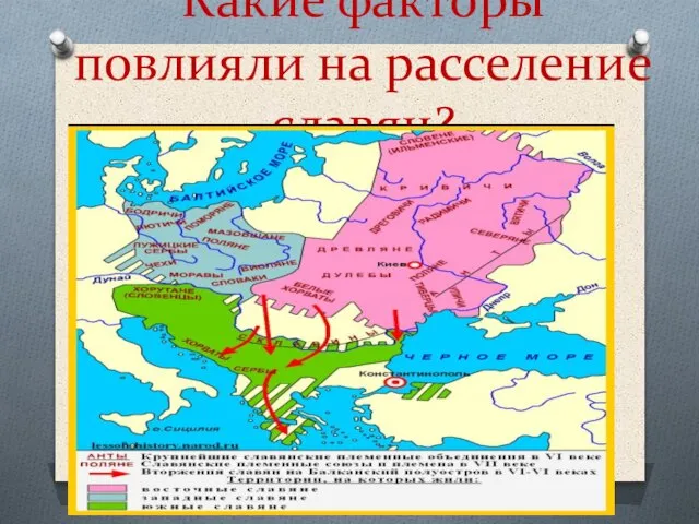 Какие факторы повлияли на расселение славян?