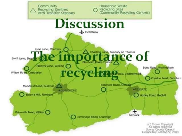 Discussion The importance of recycling