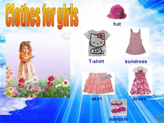 hat сарафан.jpg Clothes for girls hat sundress skirt dress sandals T-shirt