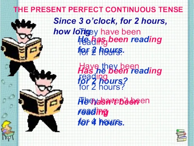 THE PRESENT PERFECT CONTINUOUS TENSE THE PRESENT PERFECT CONTINUOUS TENSE Since 3