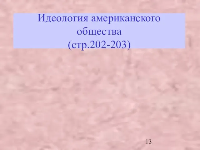 Идеология американского общества (стр.202-203)