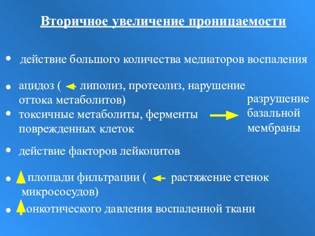 Вторичное увеличение проницаемости