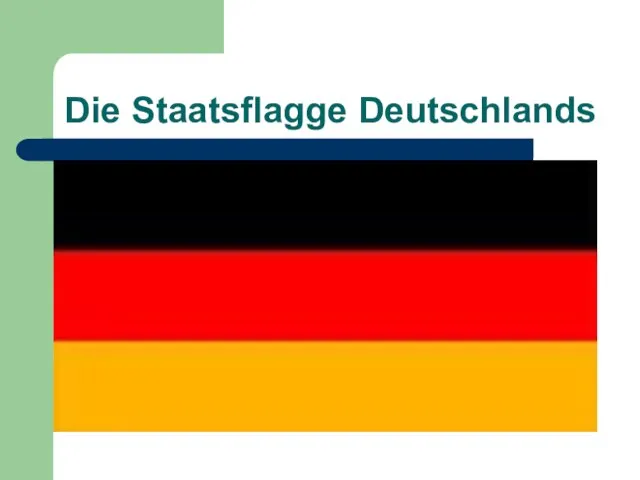 Die Staatsflagge Deutschlands