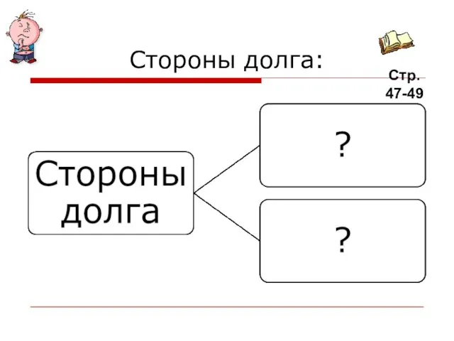 Стороны долга: