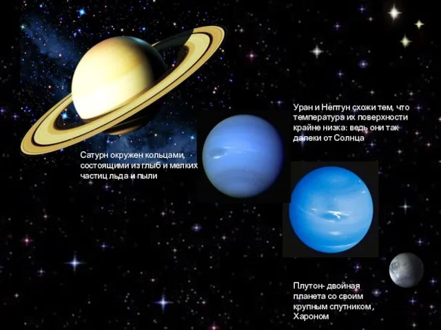 Уран и Нептун схожи тем, что температура их поверхности крайне низка: ведь