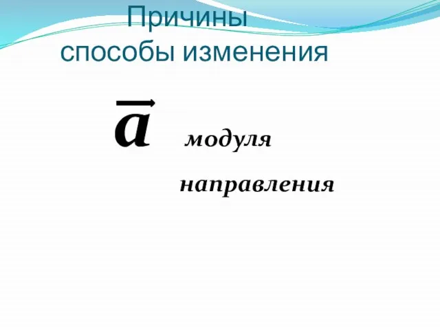 a модуля направления Причины способы изменения