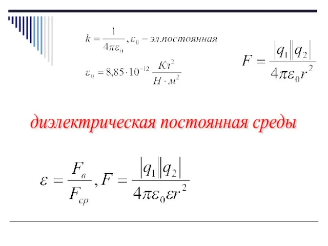 диэлектрическая постоянная среды