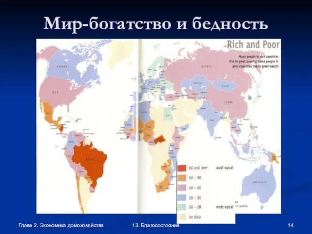 Глава 2. Экономика домохозяйства 13. Благосостояние Мир-богатство и бедность